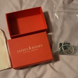RETIRED James Avery charm holder 30' necklace